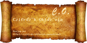 Czifrák Oktávia névjegykártya
